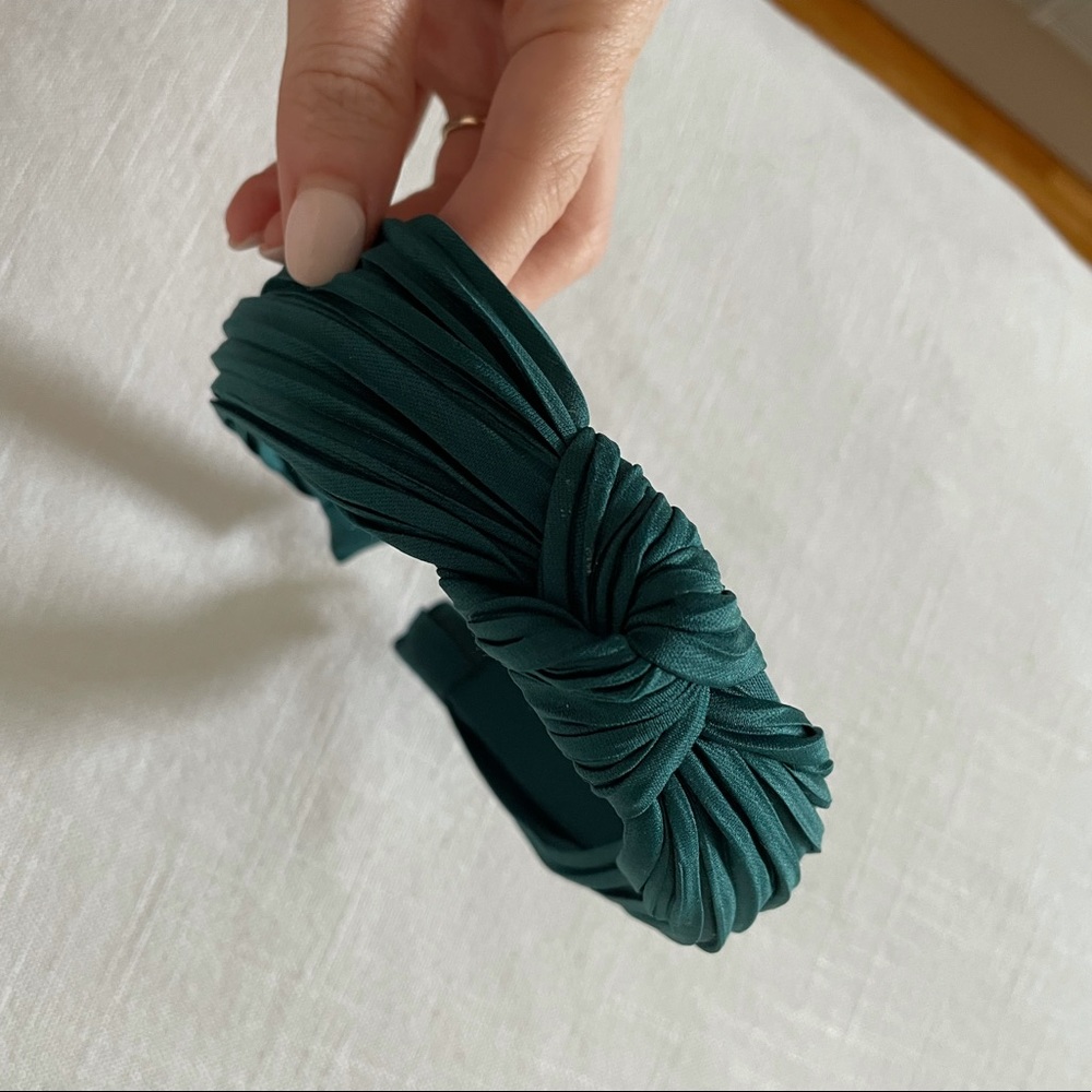 Anthropologie Green Knot Headband